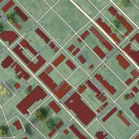 Second close-up of the map of Upton, Maryland print showing more streets and buildings