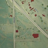 Second close-up of the map of Urbana, Iowa print showing more streets and buildings