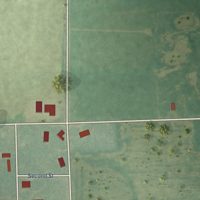 Second close-up of the map of Urbana, Kansas print showing more streets and buildings