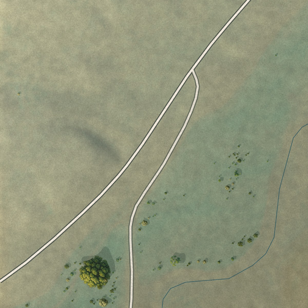 Second close-up of the map of Utica, Montana print showing more streets and buildings