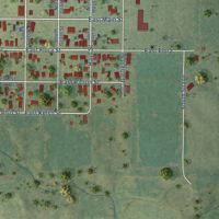 Second close-up of the map of Valier, Illinois print showing more streets and buildings