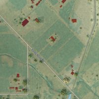 Second close-up of the map of Valley Home, California print showing more streets and buildings