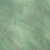 Second close-up of the map of Valley, Michigan print showing more streets and buildings