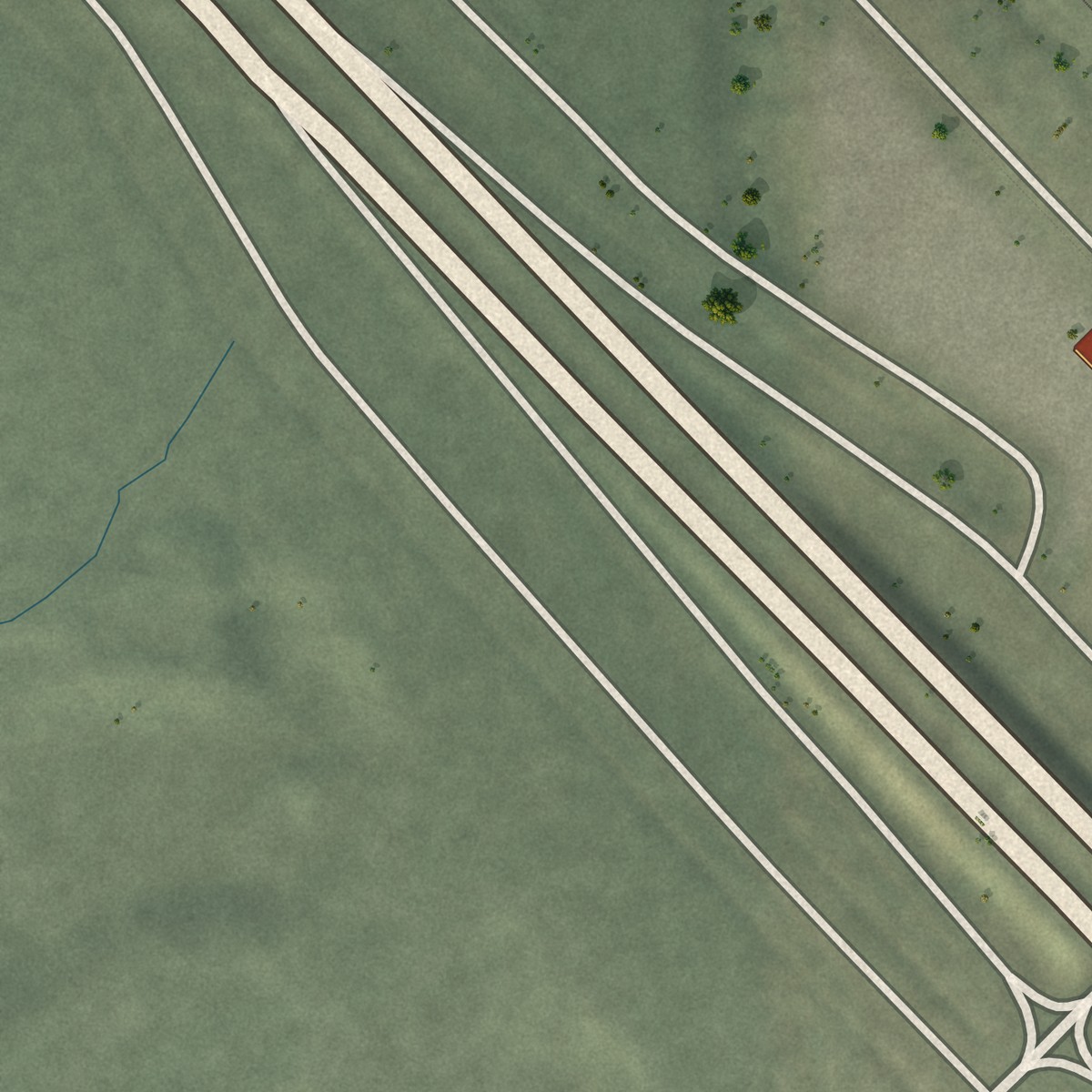 Second close-up of the map of Valmy, Nevada print showing more streets and buildings