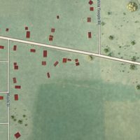 Second close-up of the map of Vandalia, Michigan print showing more streets and buildings