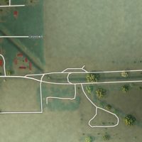Second close-up of the map of Vanduser, Missouri print showing more streets and buildings