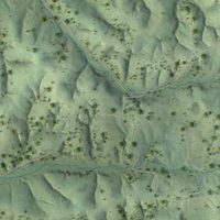 Second close-up of the map of Vanleer, Tennessee print showing more streets and buildings