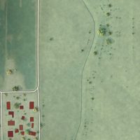 Second close-up of the map of Varna, Illinois print showing more streets and buildings