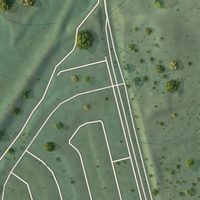 Second close-up of the map of Vayas, Puerto Rico print showing more streets and buildings