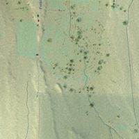 Second close-up of the map of Vernon, Utah print showing more streets and buildings