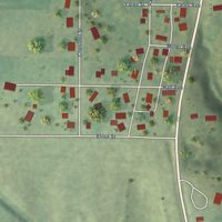 Second close-up of the map of Versailles, Illinois print showing more streets and buildings