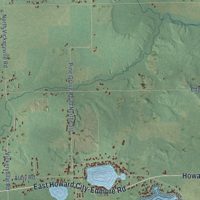 Second close-up of the map of Vestaburg, Michigan print showing more streets and buildings