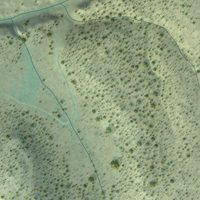 Second close-up of the map of Veyo, Utah print showing more streets and buildings
