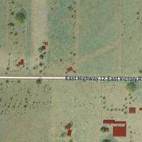 Second close-up of the map of Victor, California print showing more streets and buildings