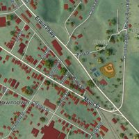 Second close-up of the map of the Village of Boonville, New York print showing more streets and buildings