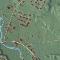 Second close-up of the map of the Village of Camden, New York print showing more streets and buildings