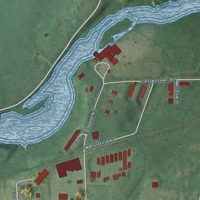 Second close-up of the map of the Village of Montgomery, New York print showing more streets and buildings