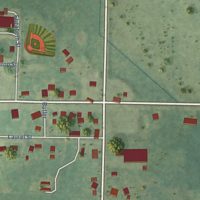 Second close-up of the map of Walkerville, Michigan print showing more streets and buildings