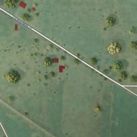 Second close-up of the map of Walnut Hill, Illinois print showing more streets and buildings