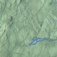 Second close-up of the map of Watson, New York print showing more streets and buildings