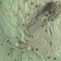Second close-up of the map of Websterville, Vermont print showing more streets and buildings