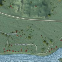 Second close-up of the map of Weeksville, Montana print showing more streets and buildings
