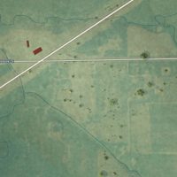 Second close-up of the map of Welda, Kansas print showing more streets and buildings