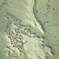 Second close-up of the map of Wellington, Utah print showing more streets and buildings