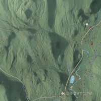 Second close-up of the map of Wentworth, New Hampshire print showing more streets and buildings
