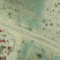 Second close-up of the map of West Alto Bonito, Texas print showing more streets and buildings
