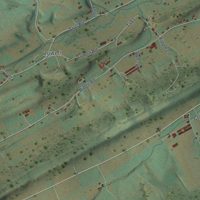 Second close-up of the map of West Beaver, Pennsylvania print showing more streets and buildings