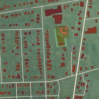 Second close-up of the map of West Belmar, New Jersey print showing more streets and buildings
