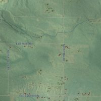Second close-up of the map of West Branch, Missaukee County, Michigan print showing more streets and buildings