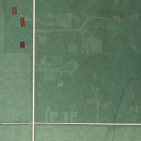 Second close-up of the map of West Elkton, Ohio print showing more streets and buildings