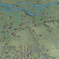 Second close-up of the map of West Hammond, New Mexico print showing more streets and buildings