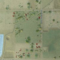 Second close-up of the map of West Park, California print showing more streets and buildings