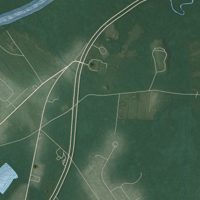 Second close-up of the map of West Pocomoke, Maryland print showing more streets and buildings