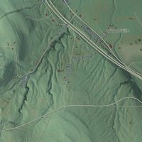 Second close-up of the map of West Sparta, New York print showing more streets and buildings