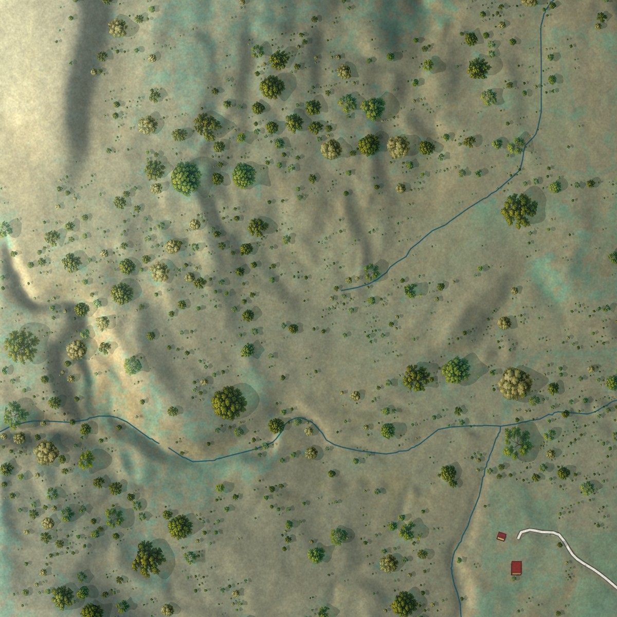 Second close-up of the map of West Valley, New York print showing more streets and buildings