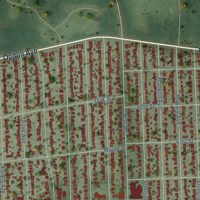 Second close-up of the map of Western Springs, Illinois print showing more streets and buildings