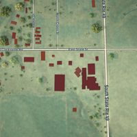 Second close-up of the map of Westfield, Illinois print showing more streets and buildings
