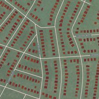 Second close-up of the map of Westfield, Maryland print showing more streets and buildings