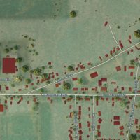 Second close-up of the map of Westfield, Wisconsin print showing more streets and buildings