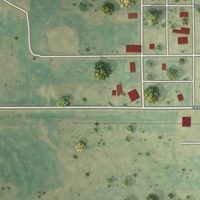 Second close-up of the map of Westhope, North Dakota print showing more streets and buildings