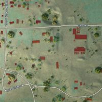 Second close-up of the map of Weston, Idaho print showing more streets and buildings