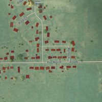 Second close-up of the map of Westphalia, Michigan print showing more streets and buildings