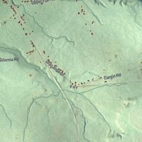 Second close-up of the map of Westville, New York print showing more streets and buildings