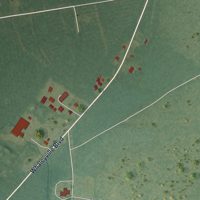 Second close-up of the map of Whaleyville, Virginia print showing more streets and buildings