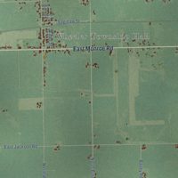 Second close-up of the map of Wheeler, Michigan print showing more streets and buildings