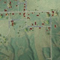 Second close-up of the map of White City, Illinois print showing more streets and buildings